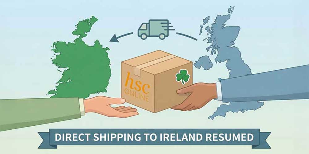 DIRECT SHIPPING TO IRELAND RESUMED 🇮🇪