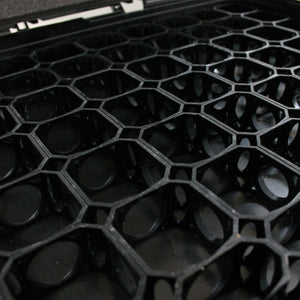 Large Plastic Case with 37mm Grid System 20mm Foam