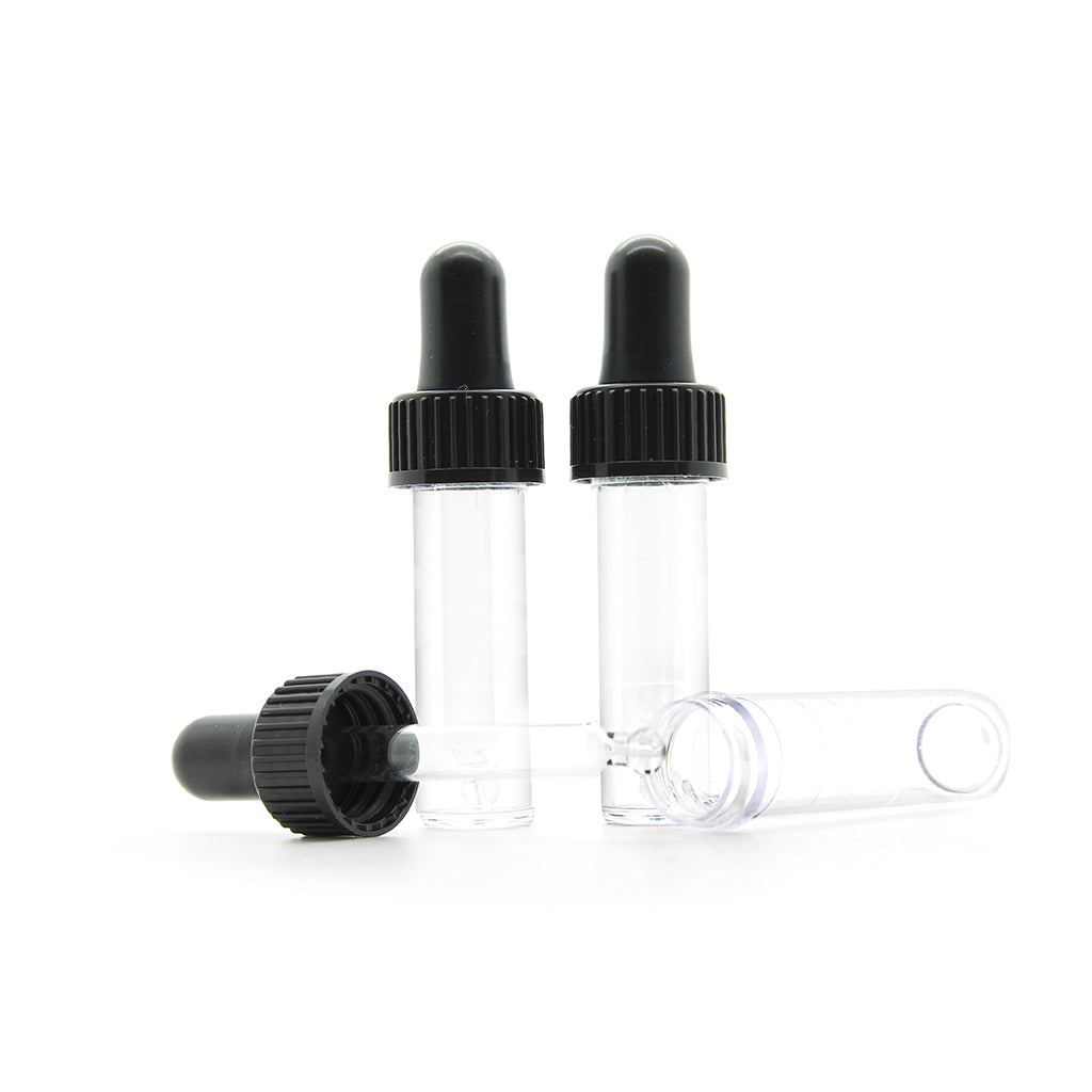 5ml Clear Plastic Vial with Glass Pipette