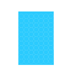 Blue Circular Labels (77 per sheet)