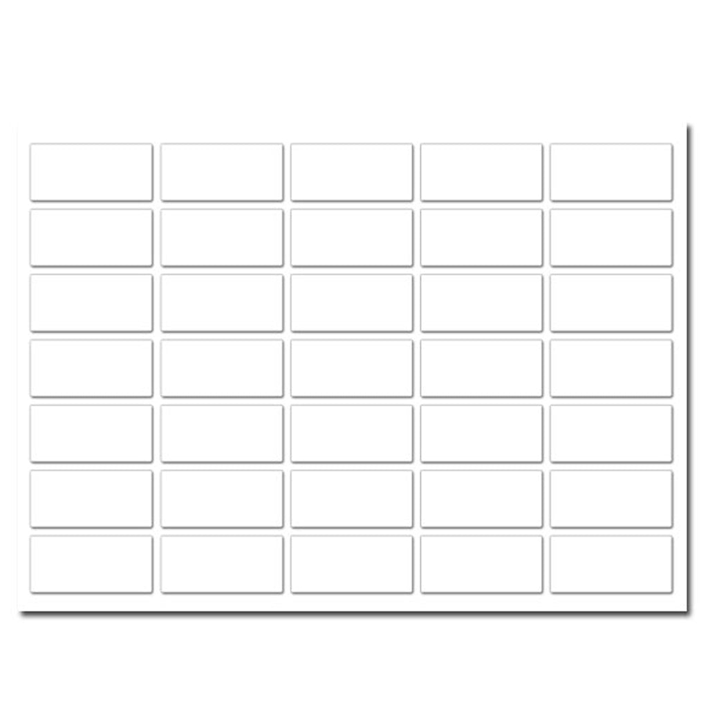 White Rectangular Labels (35 per sheet)