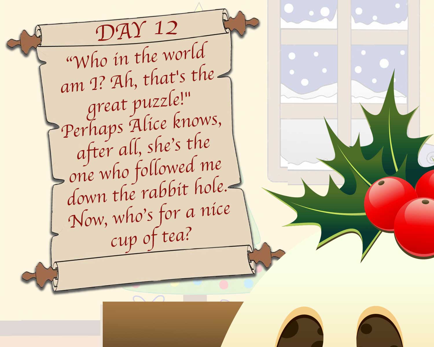 DAY 12 - THE GREAT CHRISTMAS PUDDING HUNT