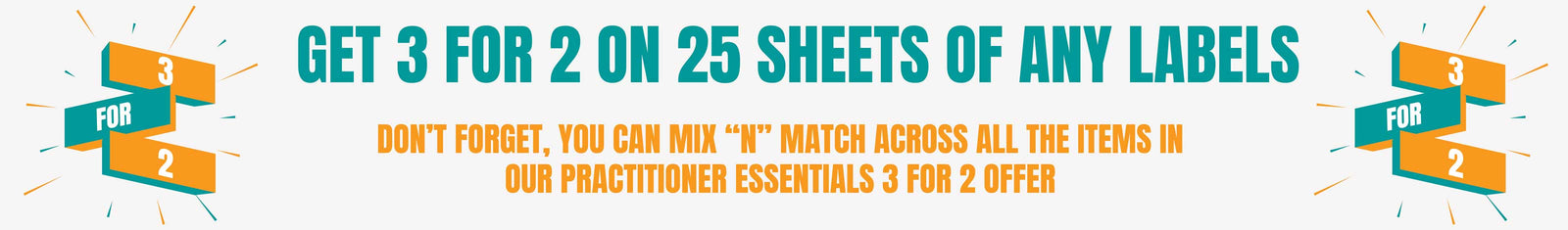 OFFER ENDED - LABELS - 25 SHEETS