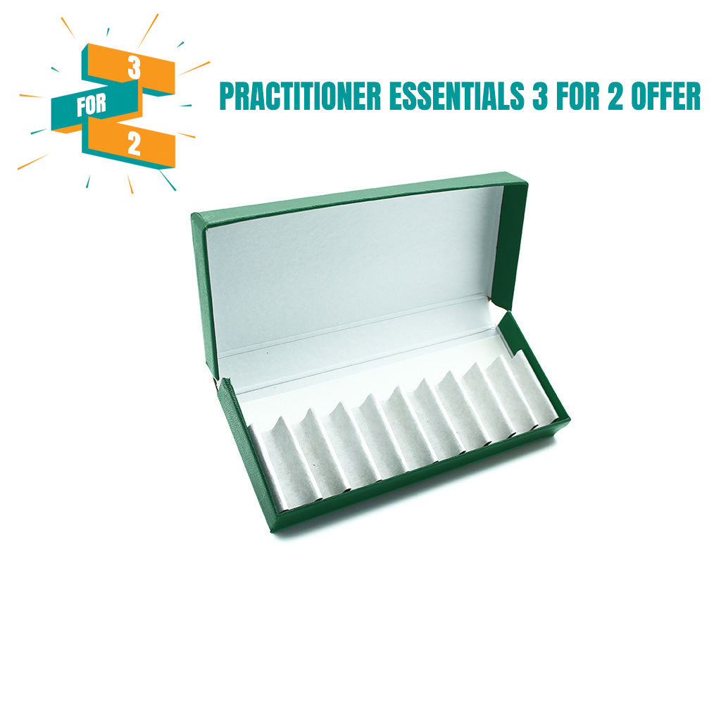 Green Remedy Box to hold 10 x 2g/1.75ml Vials