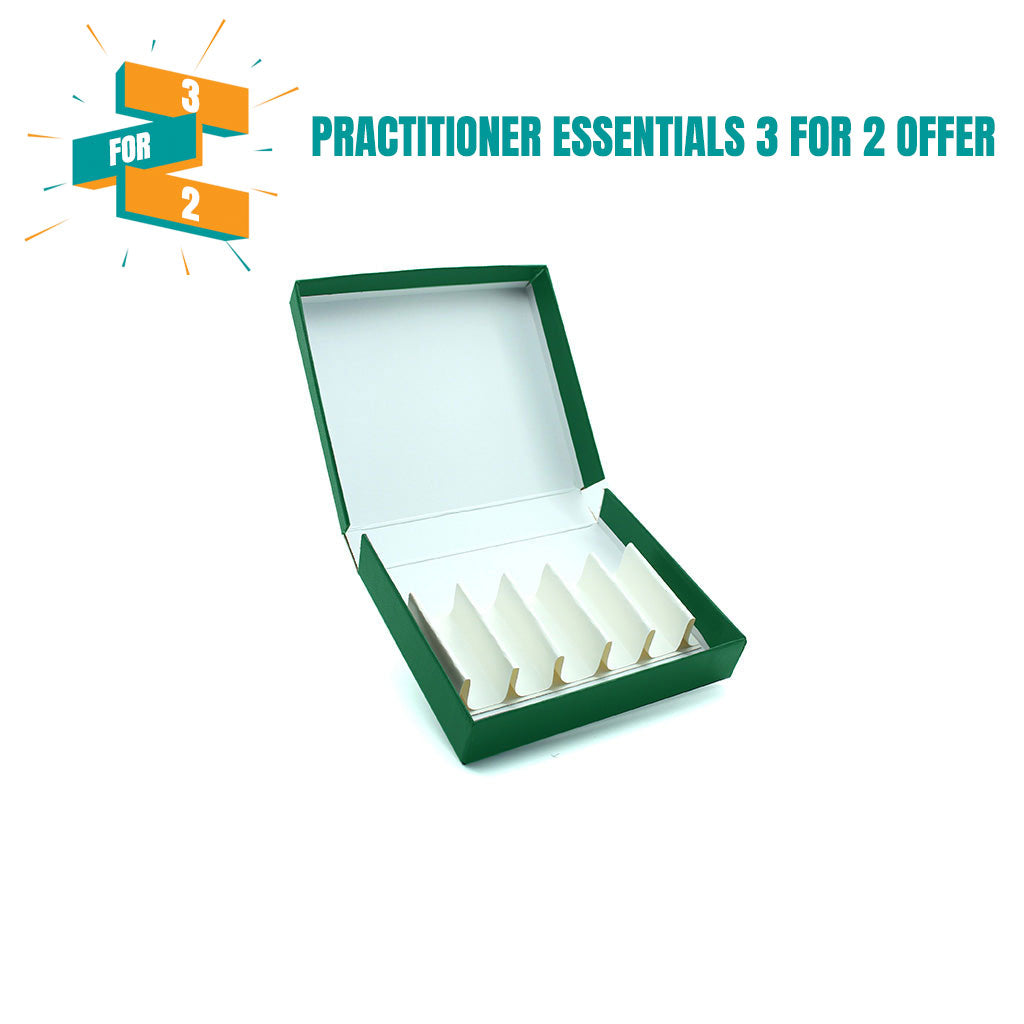 Green Remedy Box to hold 10 x 4g/5ml Bottles