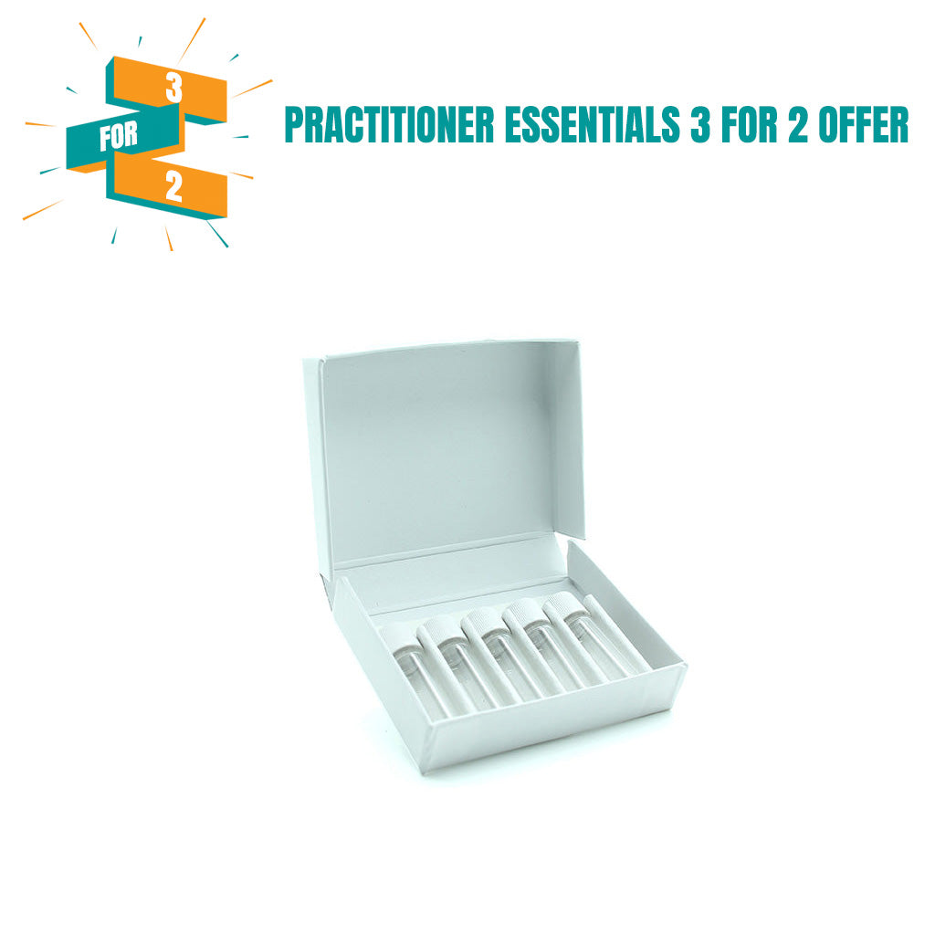 White Cardboard Box with 5 x 2 gram Screw Cap Vials