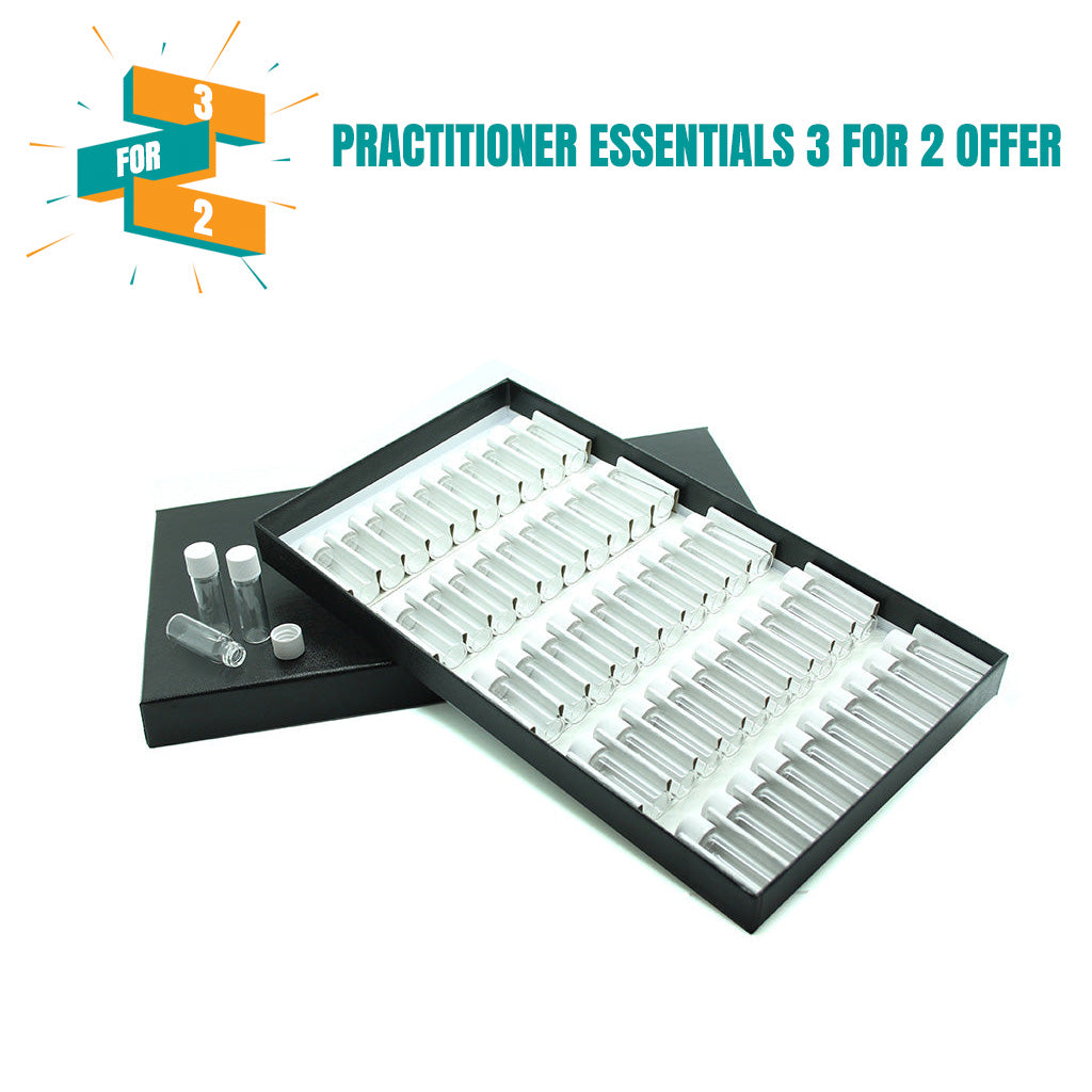 Black Cardboard Box to hold 50 x 2g Vials