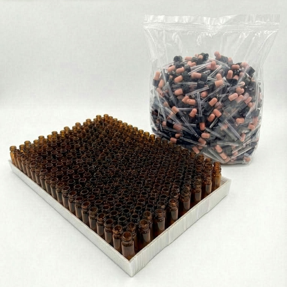 8g/10ml Amber Tubular Glass Dropper Bottle