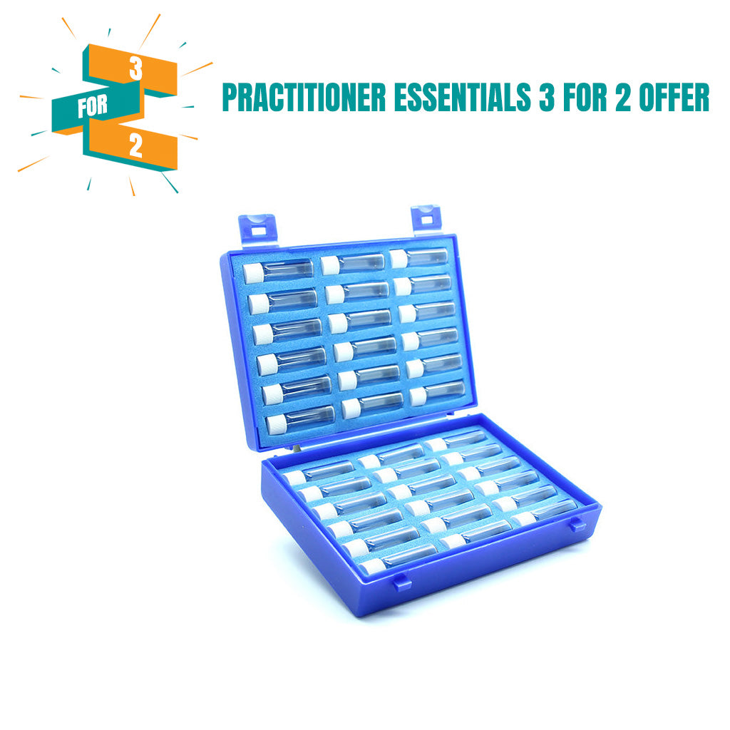 Plastic Case with 36 x 2g Screw Cap Vials