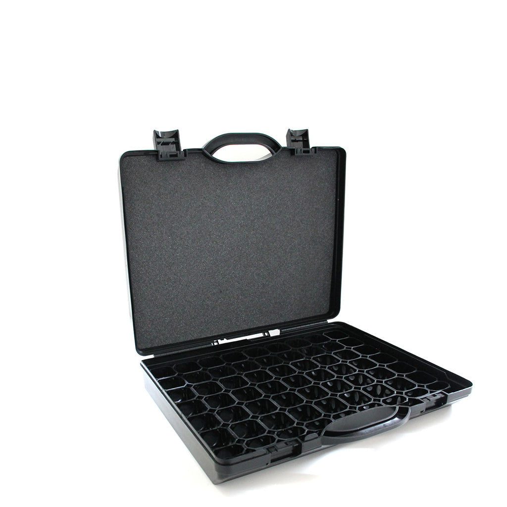 Large Plastic Case with 37mm Grid System  20mm Foam
