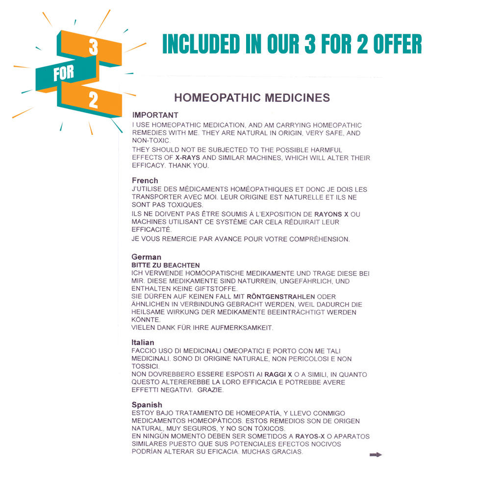 Homeopathic Multilingual Card - HSC
