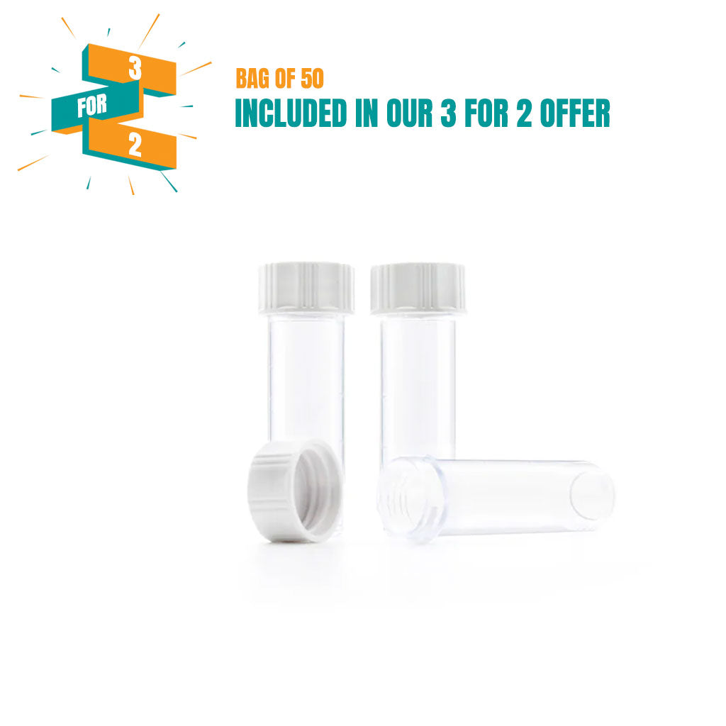 5ml Clear Plastic Screw Cap Vial