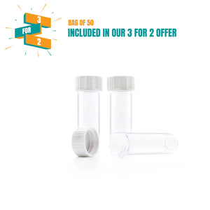 5ml Clear Plastic Screw Cap Vial