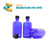 100ml Blue Moulded Glass Screw Cap Bottle