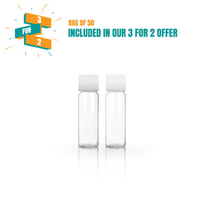 2g/1.75ml Clear Tubular Glass Screw Cap Vial