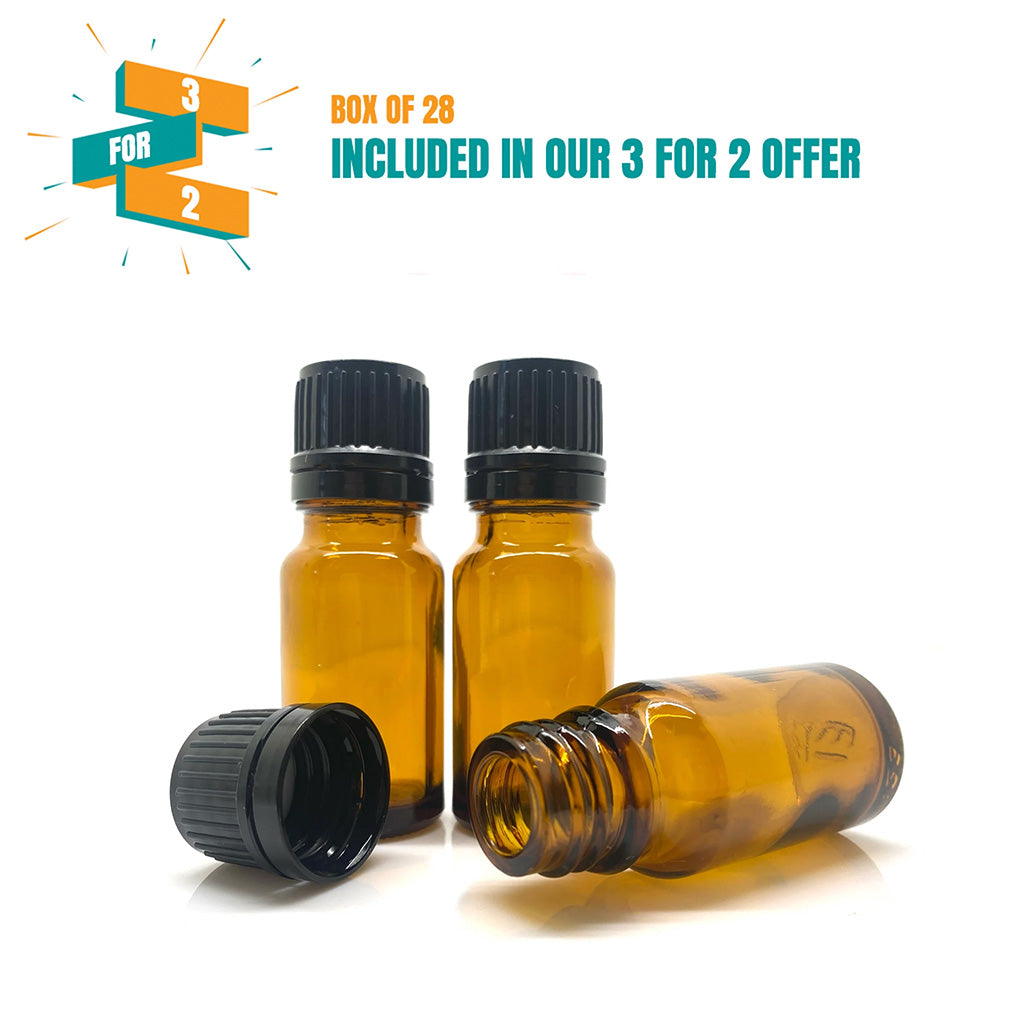 10ml Kingston Bottle With Black Tamper Cap