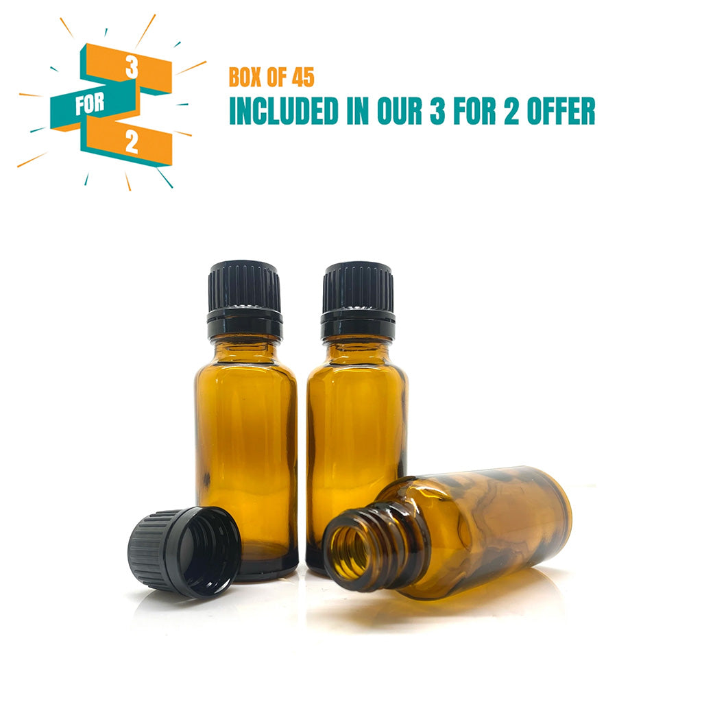 25ml Kingston Bottle With Black Tamper Cap