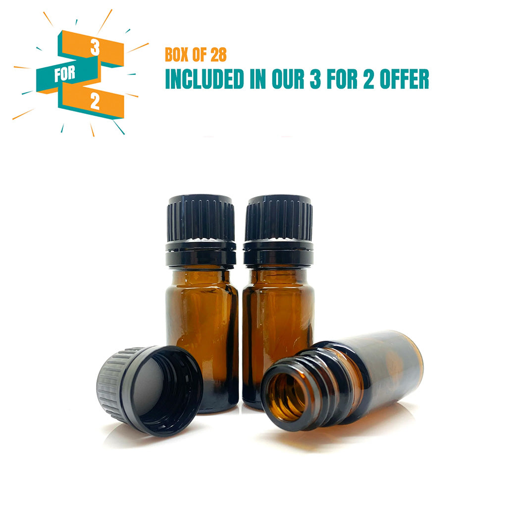 5ml Kingston Bottle With Black Tamper Cap