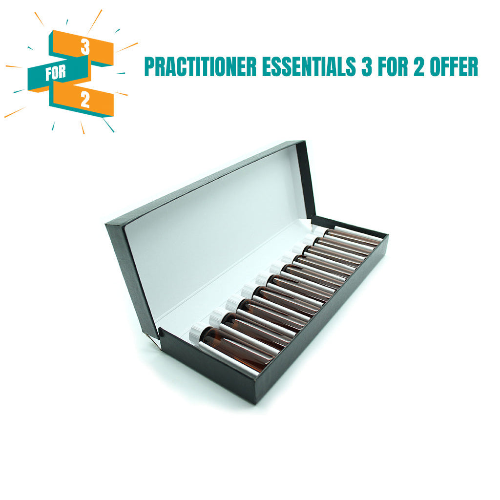 Leatherette Remedy Box with 10 x 8g/10ml Screw Cap Bottles