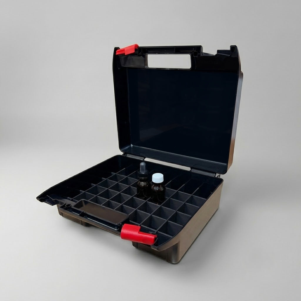 Plastic Case with 33mm grid for 30ml Dropper Bottles