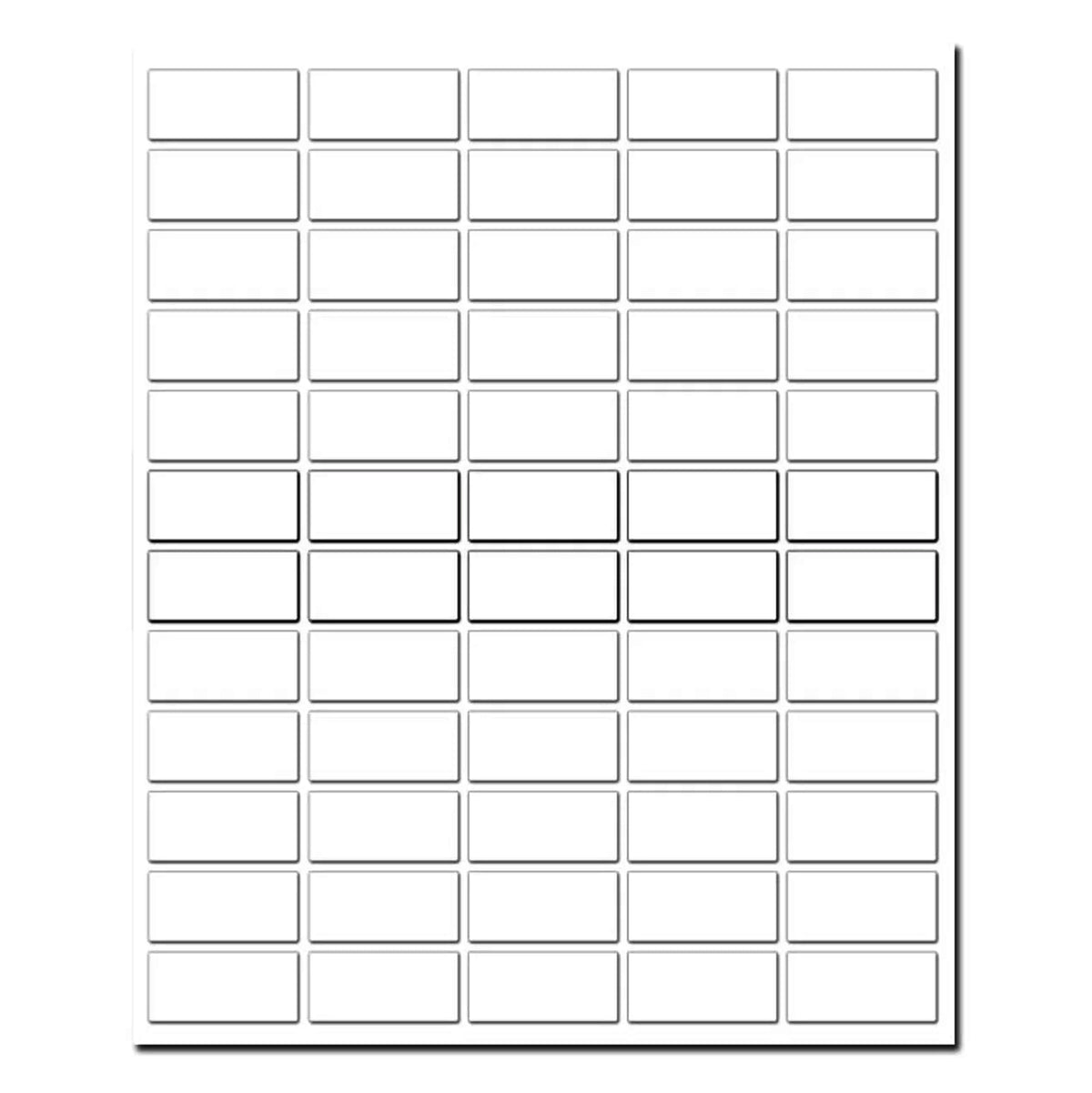 H  White Rectangular Labels (35 per sheet)