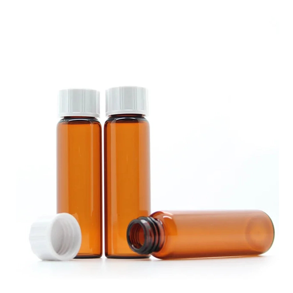 8g/10ml Amber Tubular Glass Screw Cap Bottle