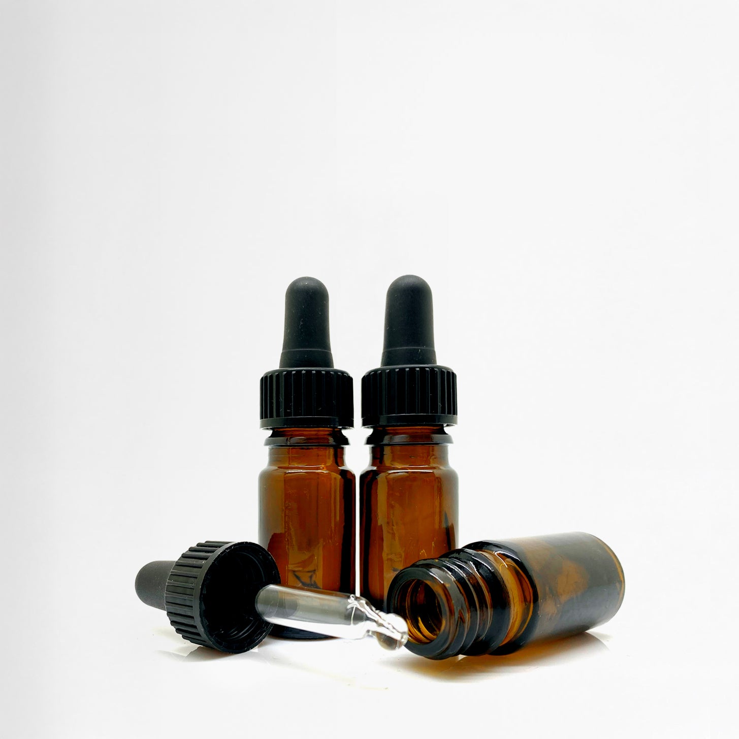 5ml Amber Moulded Glass Dropper Bottle