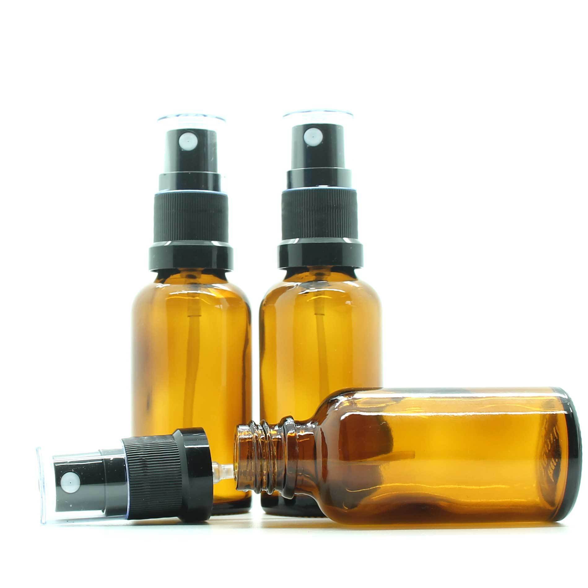 30ml Amber Moulded Glass Tamper Evident Mister Bottle