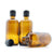 100ml Amber Moulded Glass Screw Cap Bottle with Black Tamper Evident Cap