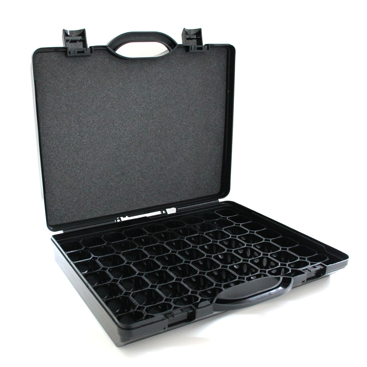 Large Plastic Case with 37mm Grid System  10mm Foam