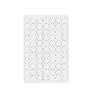 White Circular Labels (77 per sheet)