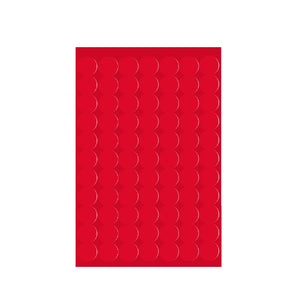 Red Circular Labels (77 per sheet)