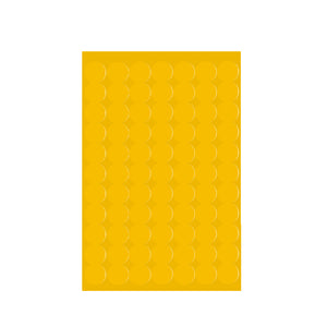 Yellow Circular Labels (77 per sheet)