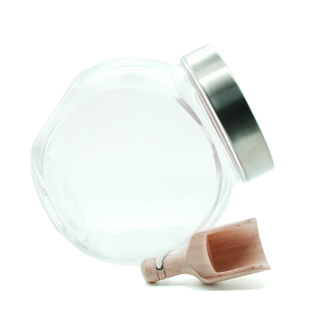 Glass Storage Jar with Scoop