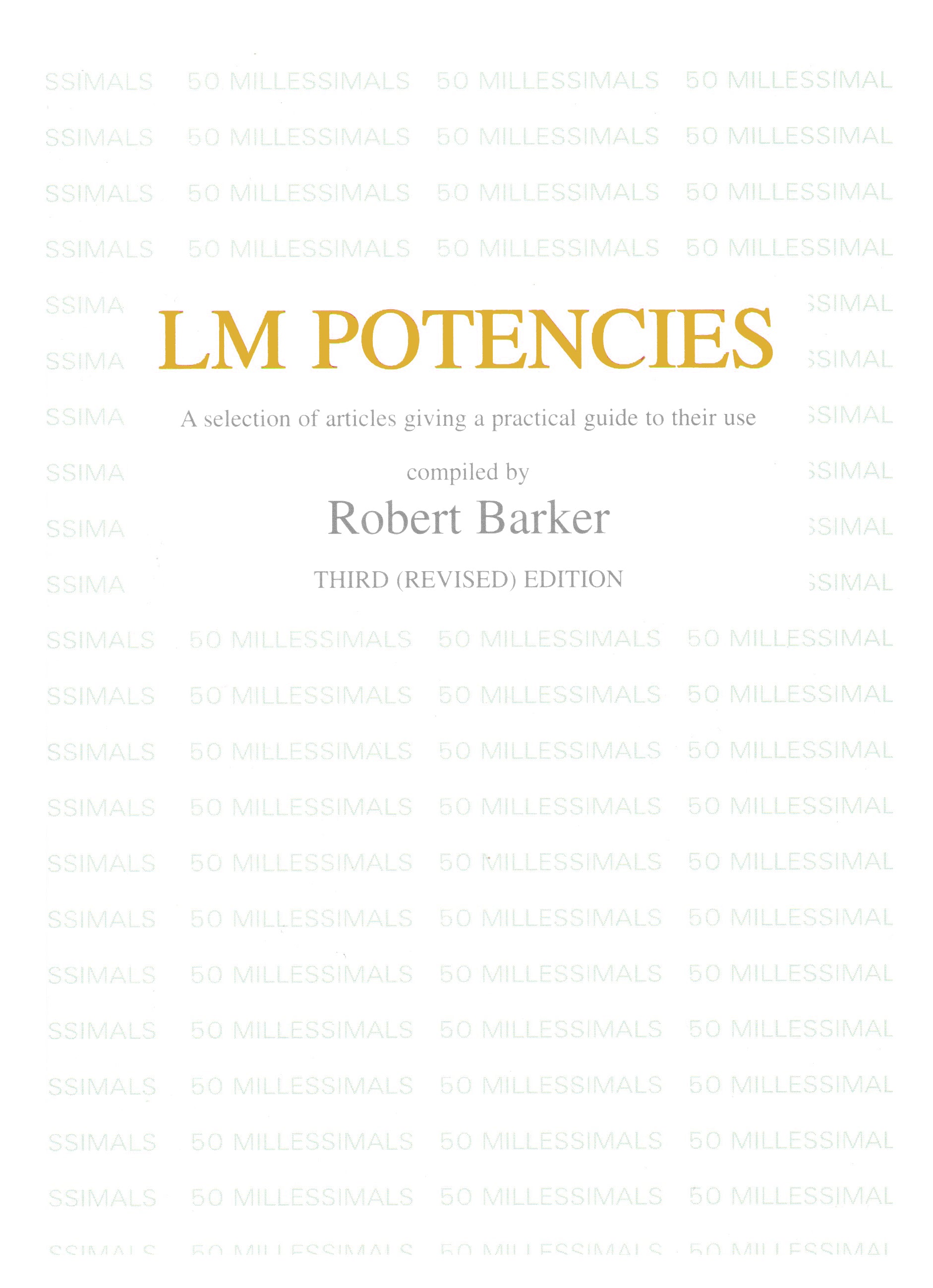 LM Potencies - Robert Barker