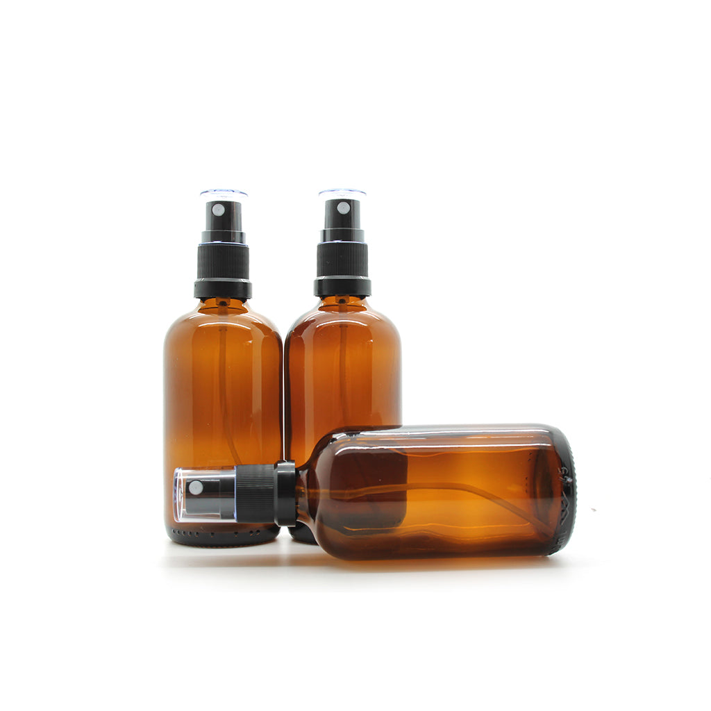 100ml Amber Moulded Glass Mister Bottle