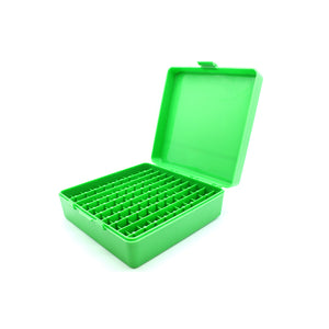 Green Plastic Box to hold 100 x 2g/1.75ml Vials