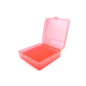 Red Plastic Box to hold 100 x 2g/1.75ml Vials