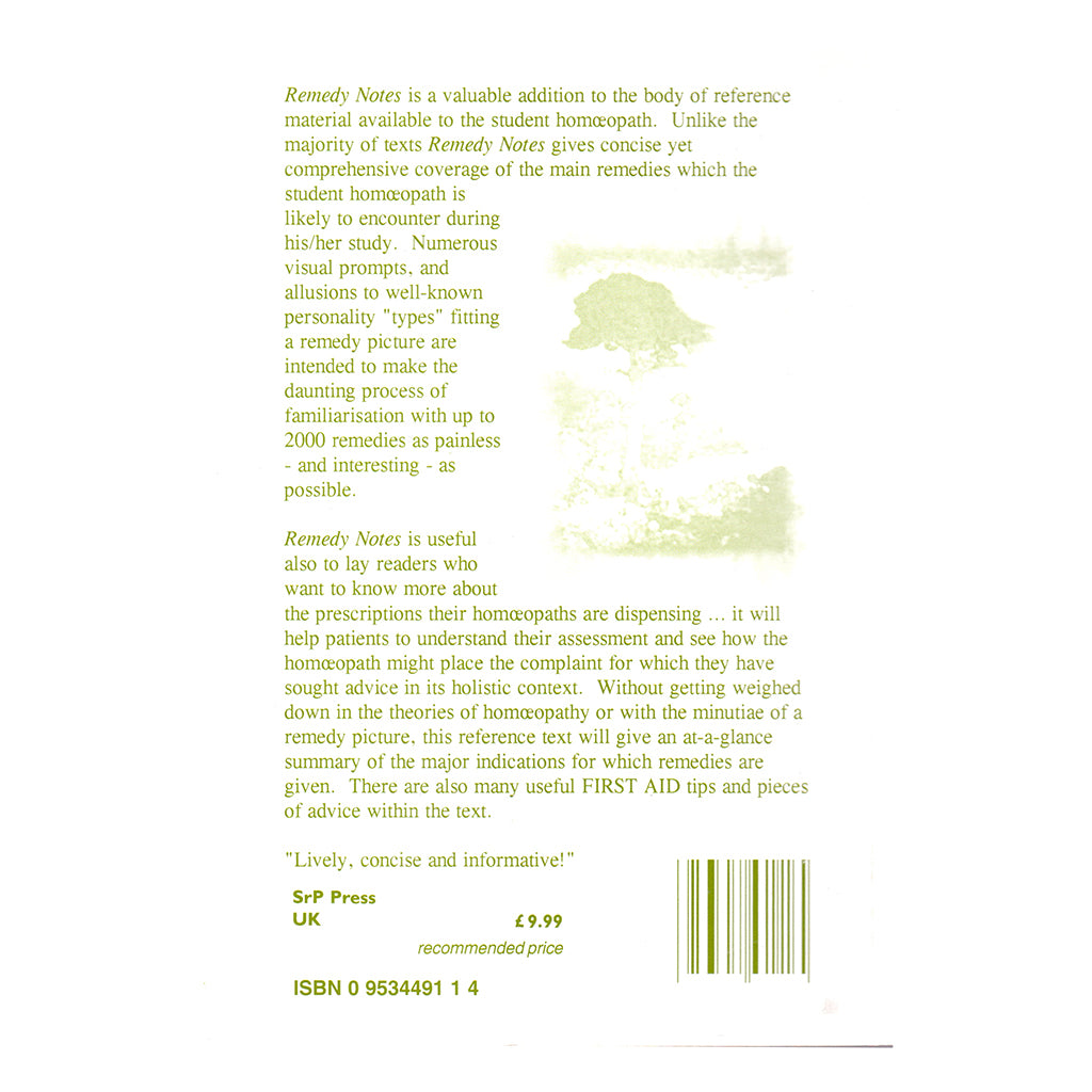 Remedy Notes – John Wallace