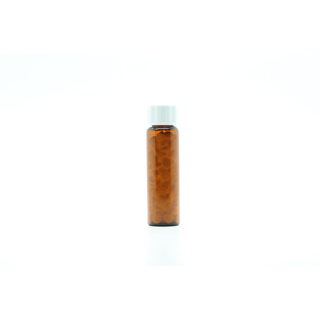 8g/10ml Tubular Glass Bottles filled with 5mm Soft Lactose Tablets x 50