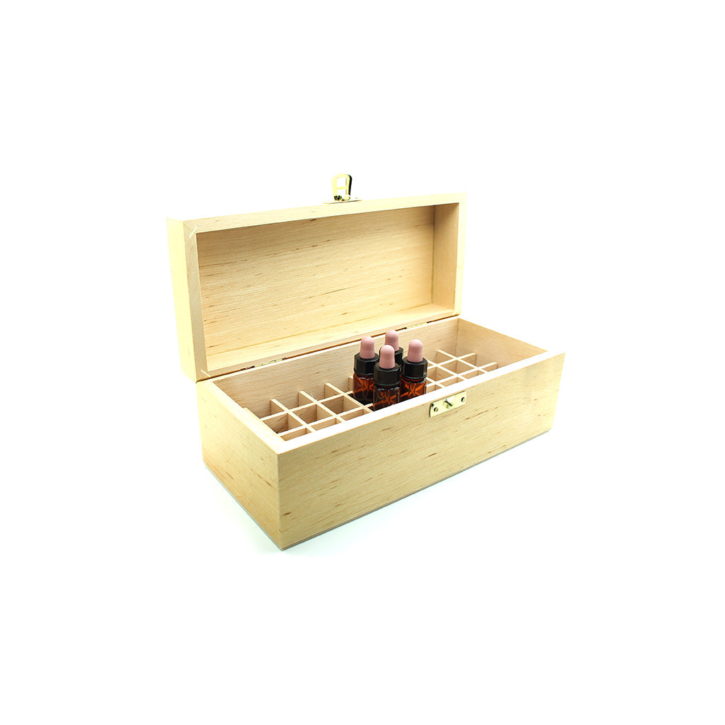 Alder Wood Box to hold 40 x 18mm Bottles